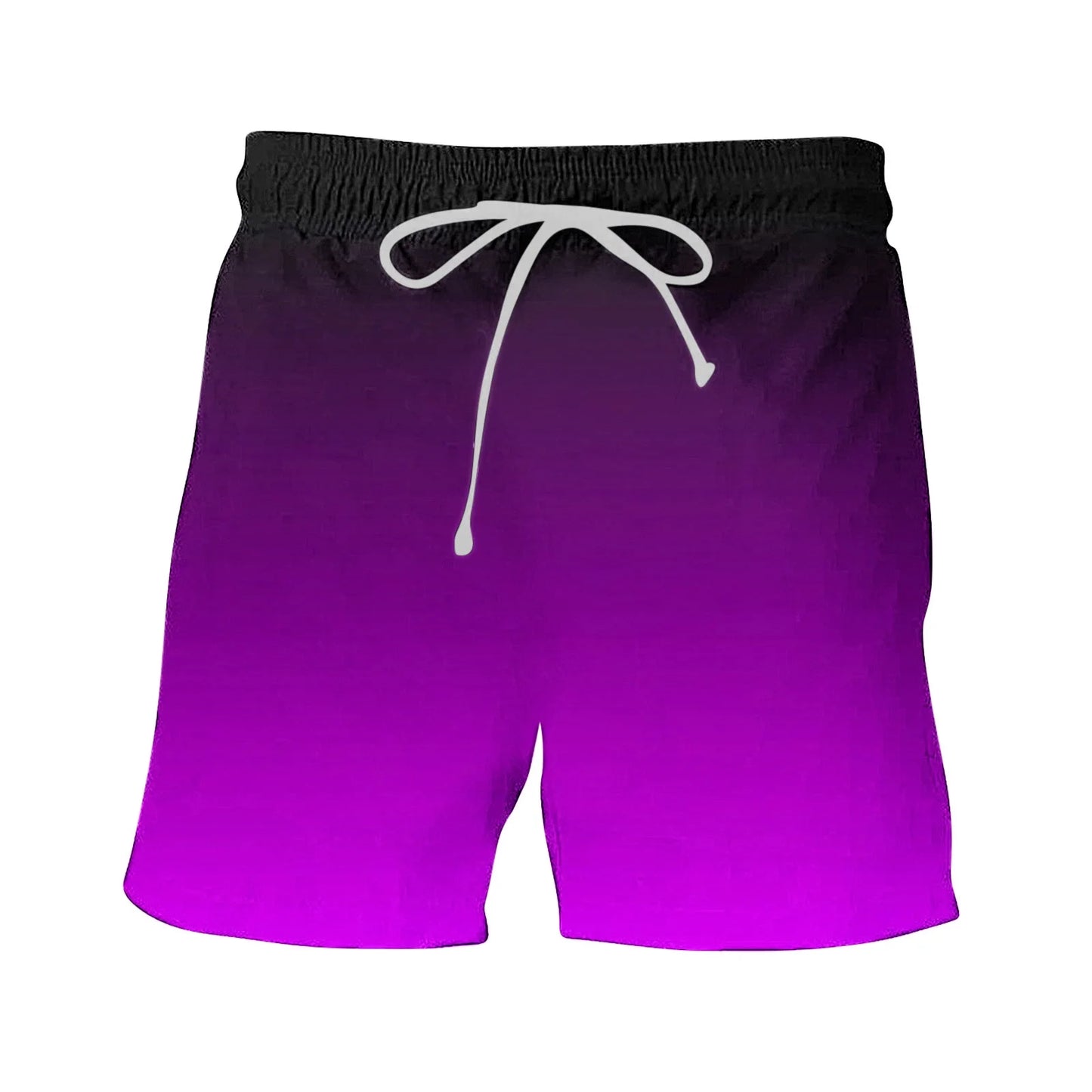 Men'S Swim Trunks Shorts Swimwear Bathing Pants Drawstring Casual Summer Relaxed Pants Gradient Color Teens Boys Fashion Trousers Athletic Clearance Purple XXXXXL